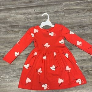 Carter's Red Heart Pattern Dress